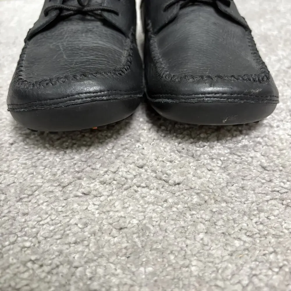 Wolverine Mens Lace Up Black Leather Work Shoe Sneaker Size 8M W07-252